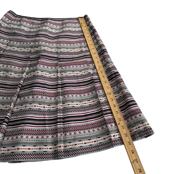 Nine West Silk Blend Pleated Side Zip Lined Skirt Sz 8 - Picture 4 of 12